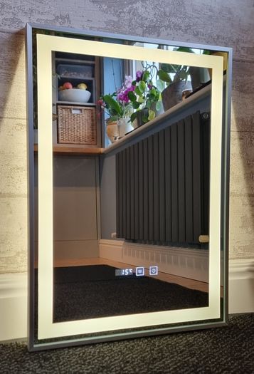 LED Bathroom Mirror 50x70cm Antifog Defogger
