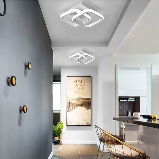 NEW SALE | Ceiling Light Modern 22W LED Cool White 6000K Acrylic Square LED Ceiling Lamp for Hallway Office Bedroom Kitchen Living Room Ceiling Light