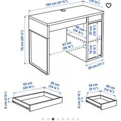 IKEA Micke office desk (white)