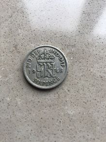 Old English Sixpence 1948