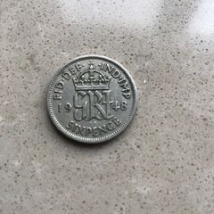 Old English Sixpence 1948