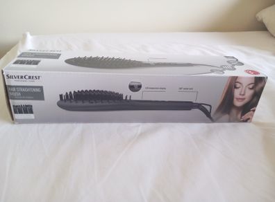 Hair straightening brush
