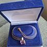 10 ct gold Natural  ametist and Natural  diamonds pendant & 9ct gold necklace Image 9