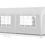 3x9m Gazebo Party Tent sunflowers for Outdoor Waterproof and Marquee  Garden Event, White Image 4