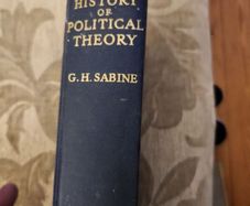 A History Of Political Theory. .by George H. Sabine. First Edition Hardback In Good Condition.  See Photos For Same.