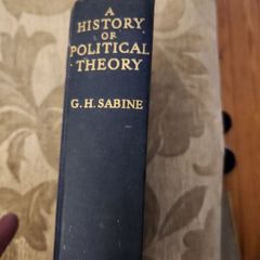 A History Of Political Theory. .by George H. Sabine. First Edition Hardback In Good Condition.  See Photos For Same.