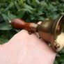 Vintage Brass Bell With Wooden Handle Image 4