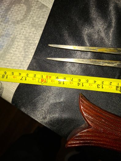 Mid-Century Indian Carved Rosewood Fish Knife & Fork Set - 2 Piece Vintage, Postage available or Collection