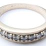 Vintage Diamond Band Ring 18Ct Gold Fine Wedding Jewelry Band Size N1/2 - 2,92g Image 9
