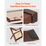 Rattan Coffee Table Z-Shaped Rattan Coffee Table 1-Tier for Living Room Image 5