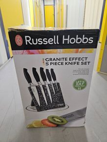 russell hobbs granite effect 5 piece knife set