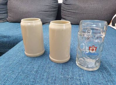 Original German 1 litre Beer Jugs - NEW & Never Used