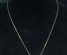 9K Gold Solitaire Necklace