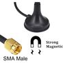 12dBi Dual Band WiFi Antenna 2.4GHz / 5.8GHz Signal Booster with Magnetic Base - SMA Male Connector - 26211 Image 3