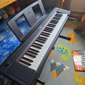 Yamaha NP-15 Standard Keyboard with Stand, Bench, Headphones and Learner Book as well| Black