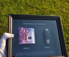 Gift 3D money frame art decor