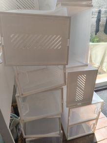 plastic shoe storage