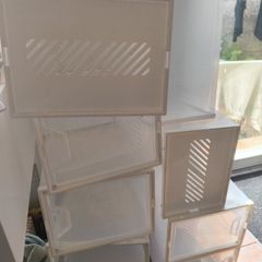 plastic shoe storage