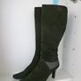 VAN DAL Black Boots Suede Leather Knee High Boots. Uk 6 Eu 39. Immaculate Image 2