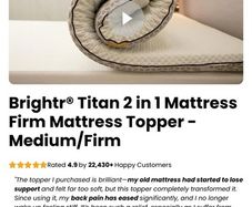 Superking mattress topper