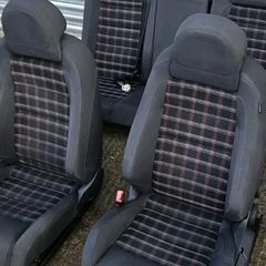 Mk5 gti tartan cloth seats and armrest and cup holders