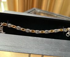 Citrine 925 Silver Bracelet