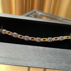 Citrine 925 Silver Bracelet