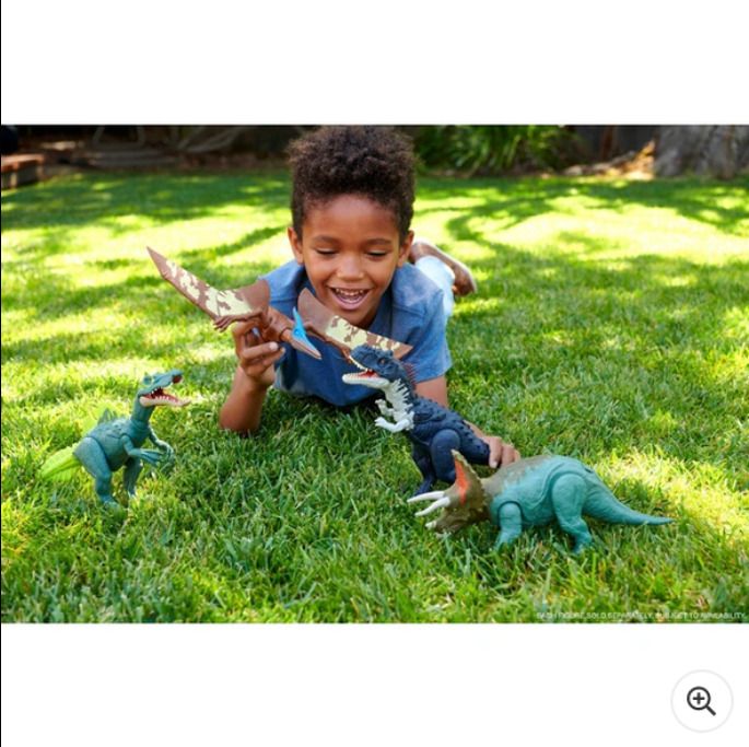 Jurassic World Dominion Roar Strikers Pteranodon - New (Damaged Box) Mattel HGP78