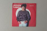 Johnny Logan autographed vinyl single Eurovision singer