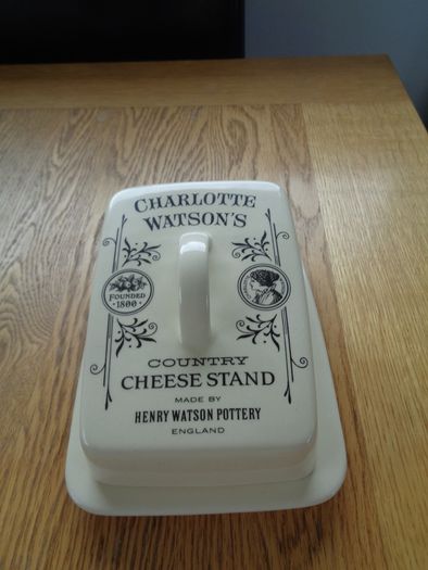 Vintage Ceramic Cheese Dish and Cover for Sale