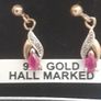 ladies 9ct gold earrings Image 6