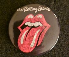 The rolling stones, pin back button badge.