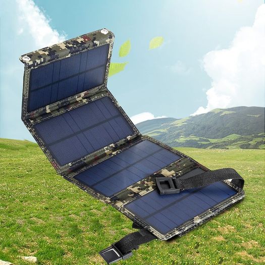 2022New Solar Panel 20W Camping Equipment Portable Solar Chargers Waterproof Camping Supplies Survival Gadgets