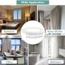 Curtain Rail for Bay Window Flexible Ceiling Curtain Track 3M/9.8Ft Curtain Rails and Fittings Curved Wall Mount for Room Divider Image 7