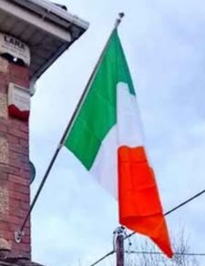 Flag pole and Tri colour flag