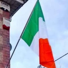 Flag pole and Tri colour flag