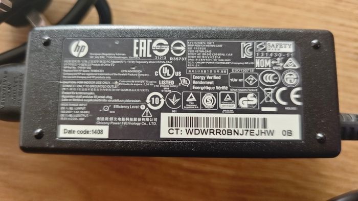HP 45W 19.5V 2.31A AC Adapter Charger Power Supply