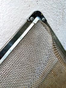 Silver mesh fire guard