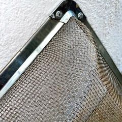 Silver mesh fire guard
