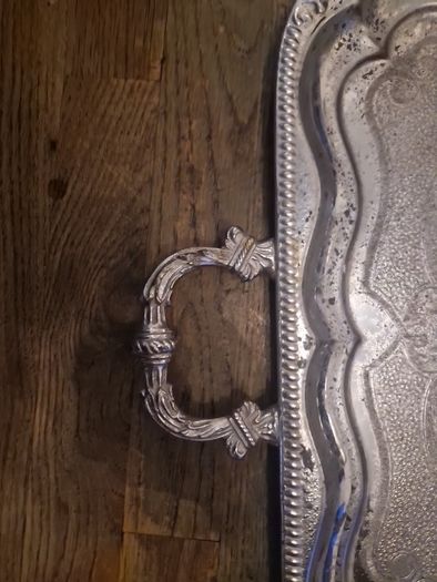 silver plate tray