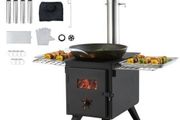 Portable Wood Burning Stove for Camping Tent Heating and Outdoor Cooking