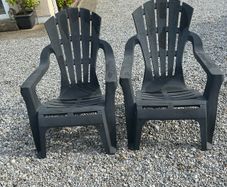 Adirondack Graphite Resin Deck chair