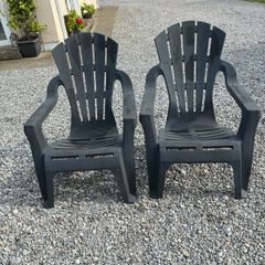 Adirondack Graphite Resin Deck chair