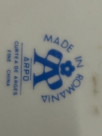 Vintage Romanian Arpo Porcelain plate PRICE DROP