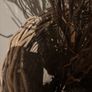 Very tall rattan planter with contorted willow Image 9