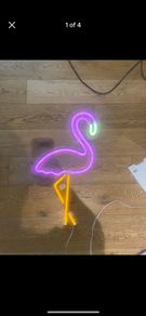 Neon flamingo light