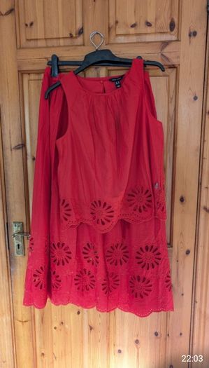 New Look Coord skirt and red top