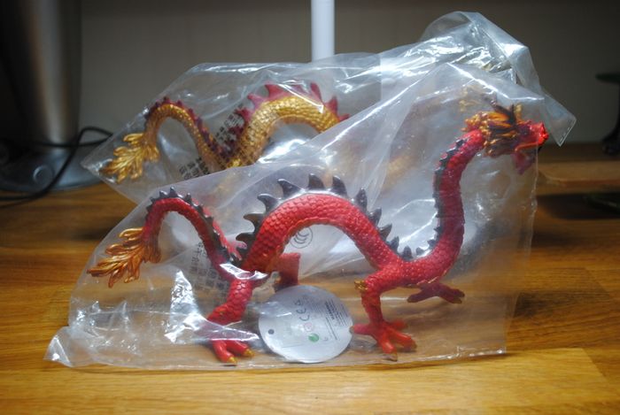 Red Chinese Dragon. Action Figure