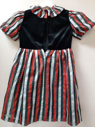vintage velvet/taffeta dress 7/8 yrs