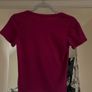 T&T Berry Red T-Shirt with Strawberry Embroidery - Cute Top Image 2